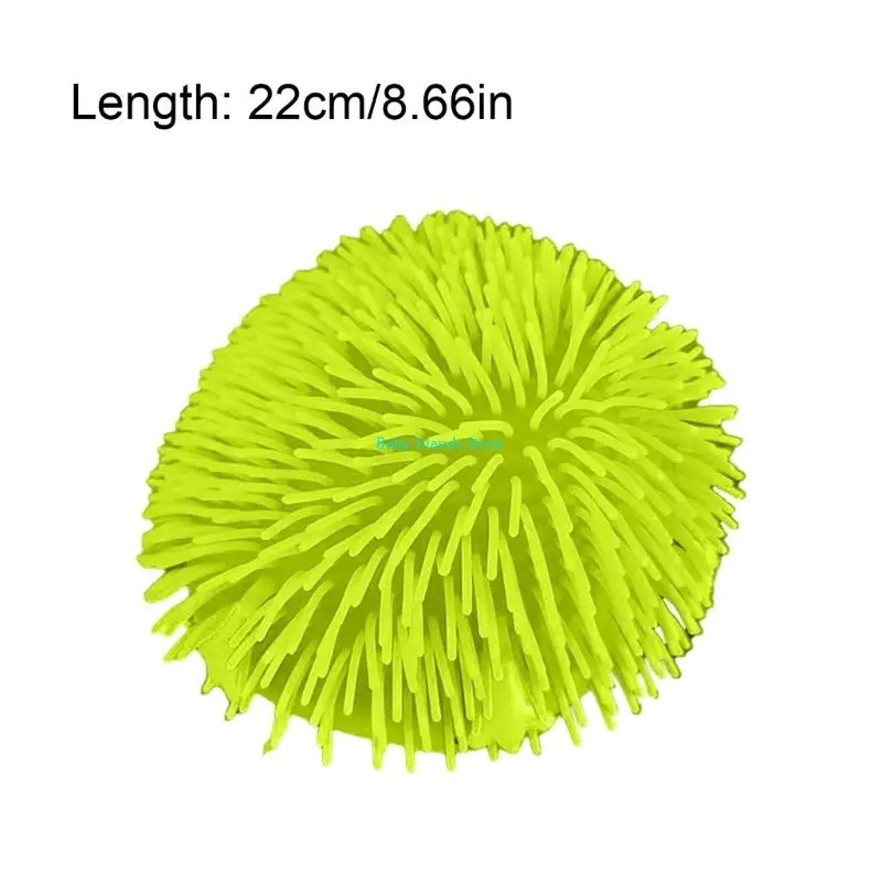 K92D قبعة كرة وخز مطاطية ناعمة، حجم قبعة شعر مضحكة، لعبة مرنة للفك نفس الأنماط المضحكة، هدية العيد، حفلة العطلة