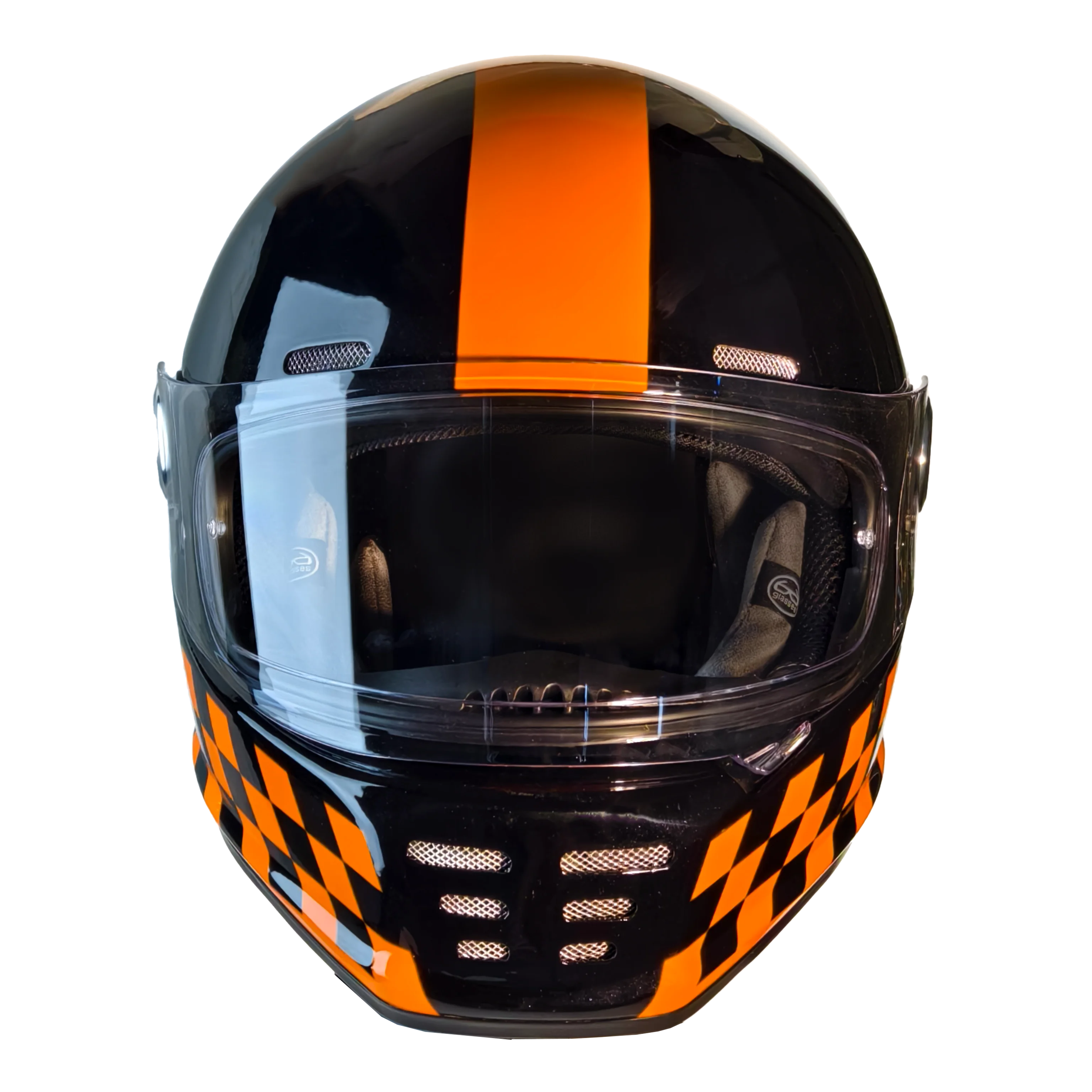 Factory Direct,Vintage Full Face Helmet with Visor - Fiberglass, 3C&DOT Certified