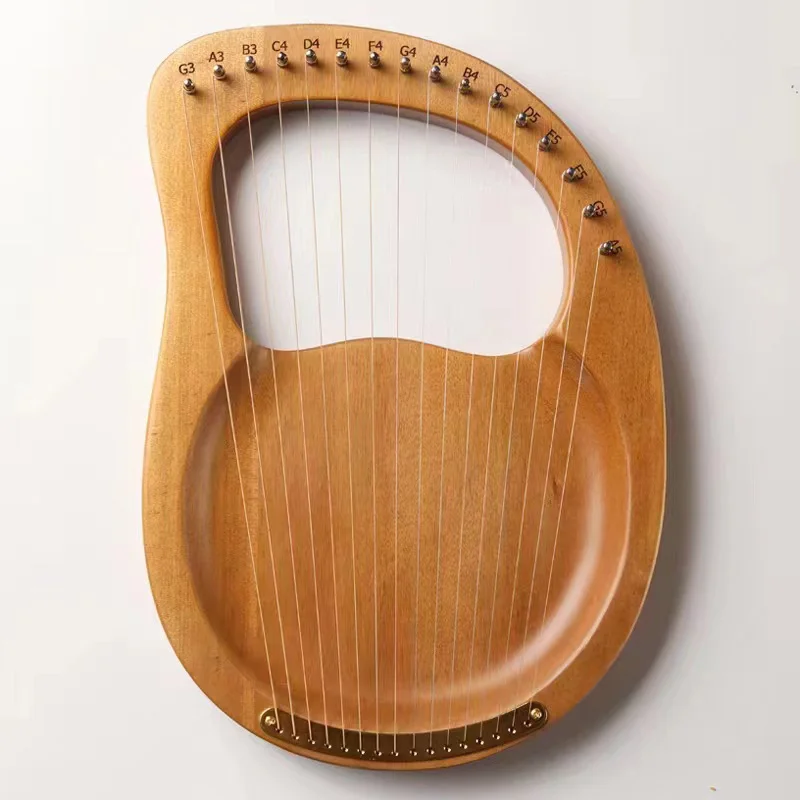 Lyre 16 Strings Lyre Harp Piano Wooden Mahogany Lyre Harp 16 String Harp Piano Beginner Musical Instrument With Spare String