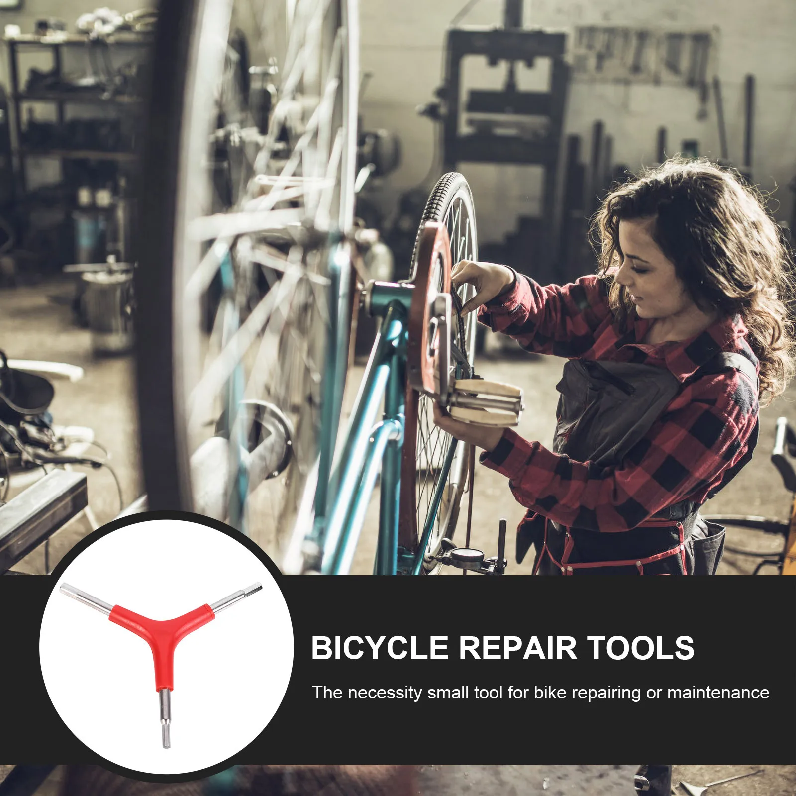 

1pc Bicycle Repair Tool 3-Way Set For Bike Maintenance Y Shape Wrench Portable 4/5/6Mm Bike Repair Wrench