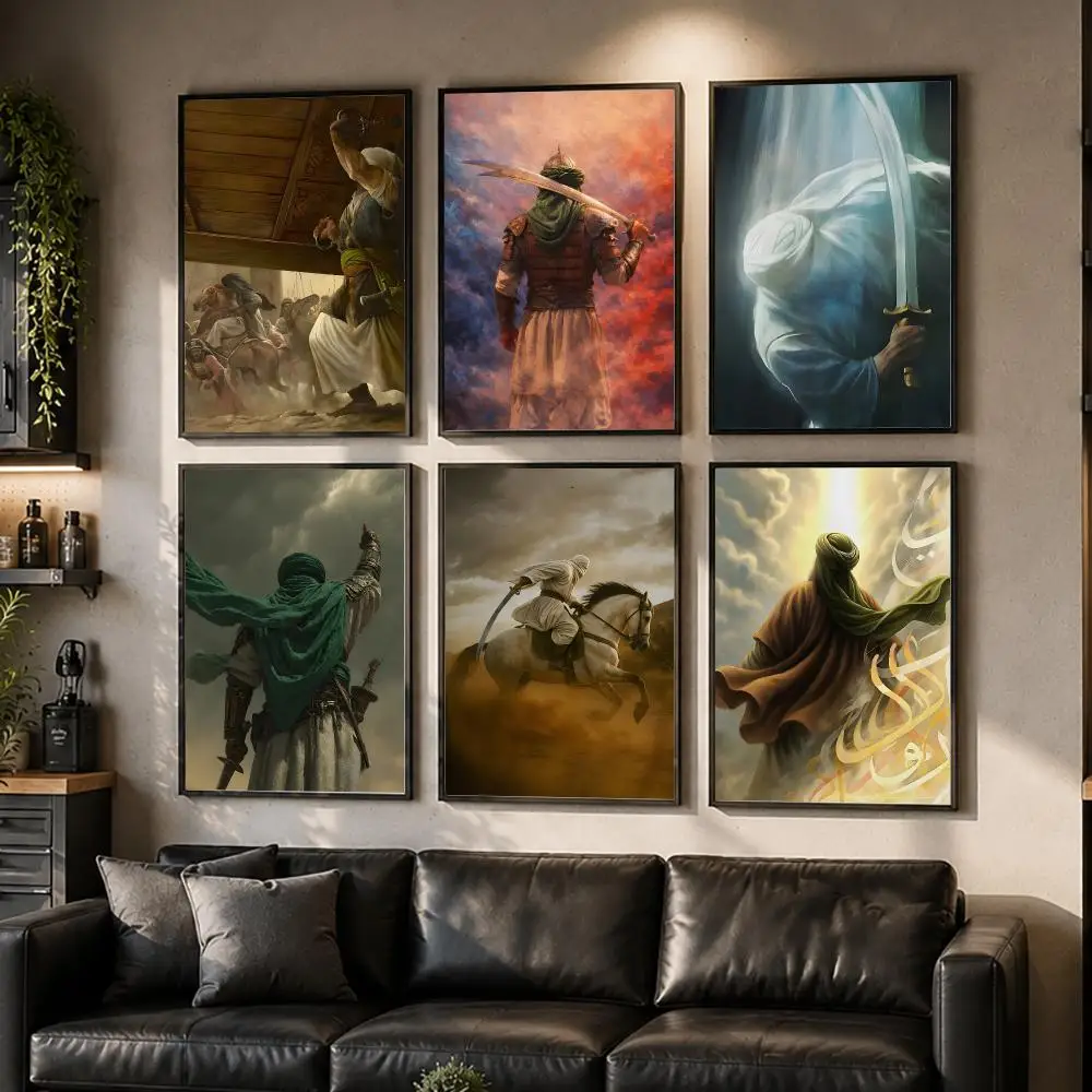 H-Husayn Ibn Ali Poster HD Waterproof Self-Adhesive Wall Art – Multi-Scene Use Top Gift Pick