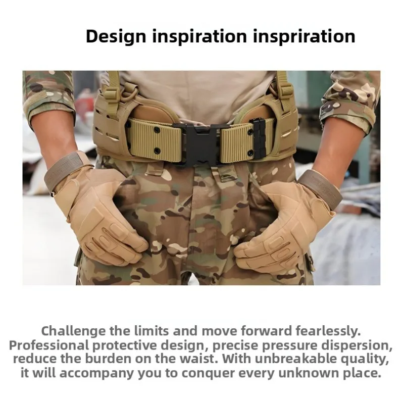 Tactical Belt - Multi-Purpose Nylon Webbing for Men & Women, Heavy Duty Canvas Strap for Jeans & Outdoor Sports, Luxury Buckle