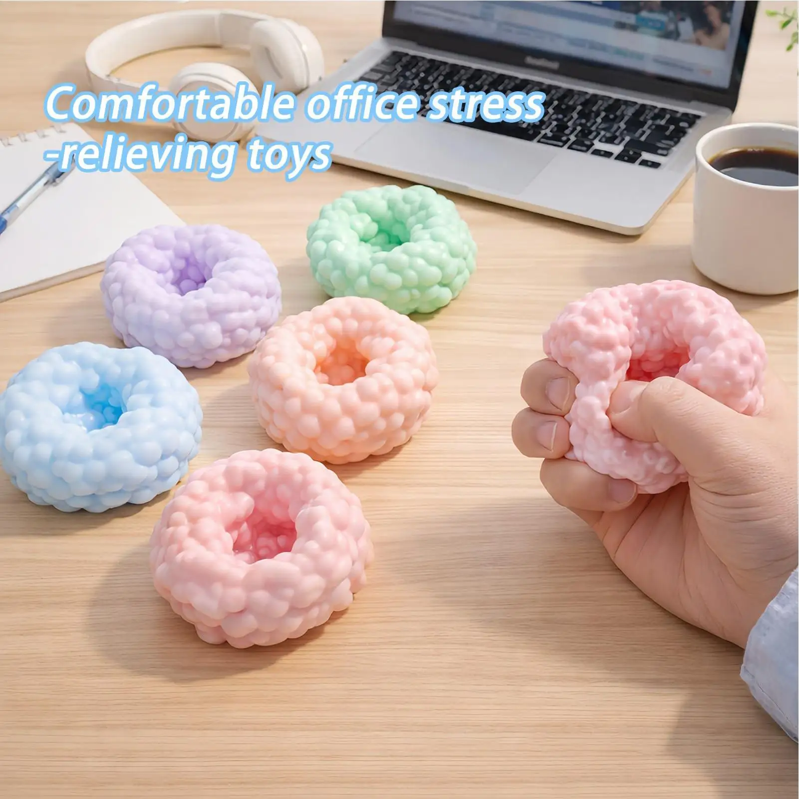 Crunchy Stress Ball Quickly Rebound Squeeze Fidget Small Squeeze Ball Toys For Teens Adults Gifts Students Work Relaxtation
