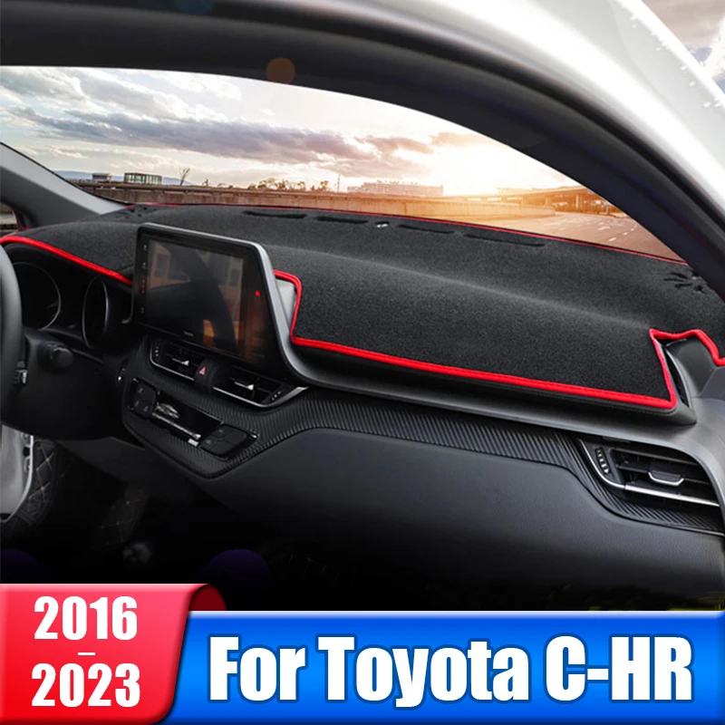 Car Dashboard Sun Shade Mat Instrument Cover For Toyota C-HR CHR C HR CH R 2016 2017 2018 2019 2020 2021 2022 2023 Accessories