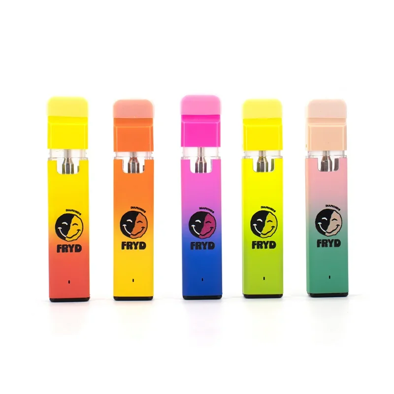 

5 шт. FRYD Liquid Diamonds Vape Pens 2 мл экстракты пустые толстые масляные тележки электронные сигареты перезаряжаемая батарея 350 мАч с упаковкой