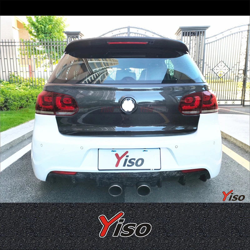 Suitable for GOLF 6 GTI R20 R Carbon Modified Tail Box Cover Aerodynamic kit GOLF 6 GTI R20 R Carbon fiber GOLF 6 Tail Box Cover