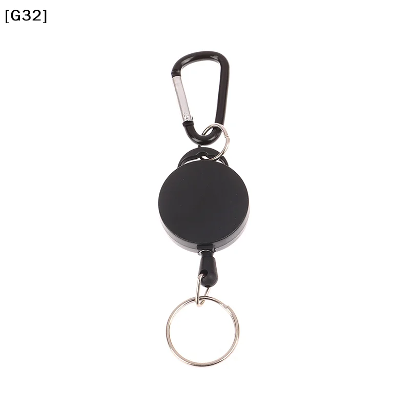 Retractable Badge Reel for Name Tag Card Metal Pull Retracting Key Chain Ring for Id Card Holders Office Supplies[G32]