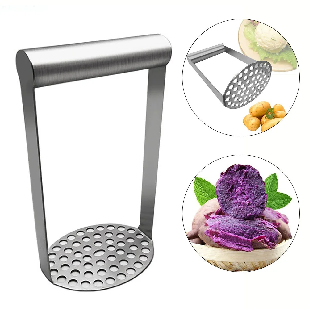 Potato Masher Multipurpose Stainless Steel Manual Potato Masher Squeezed Efficient Mashing Tools Kitchen Supplement Tools