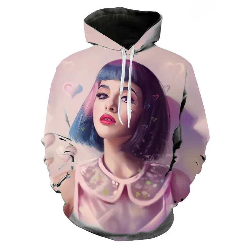 

Толстовки Melanie Martinez с 3D принтом, уличная одежда для мужчин и женщин, модные толстовки, толстовка большого размера, Harajuku, мужские пуловеры, мужская одежда