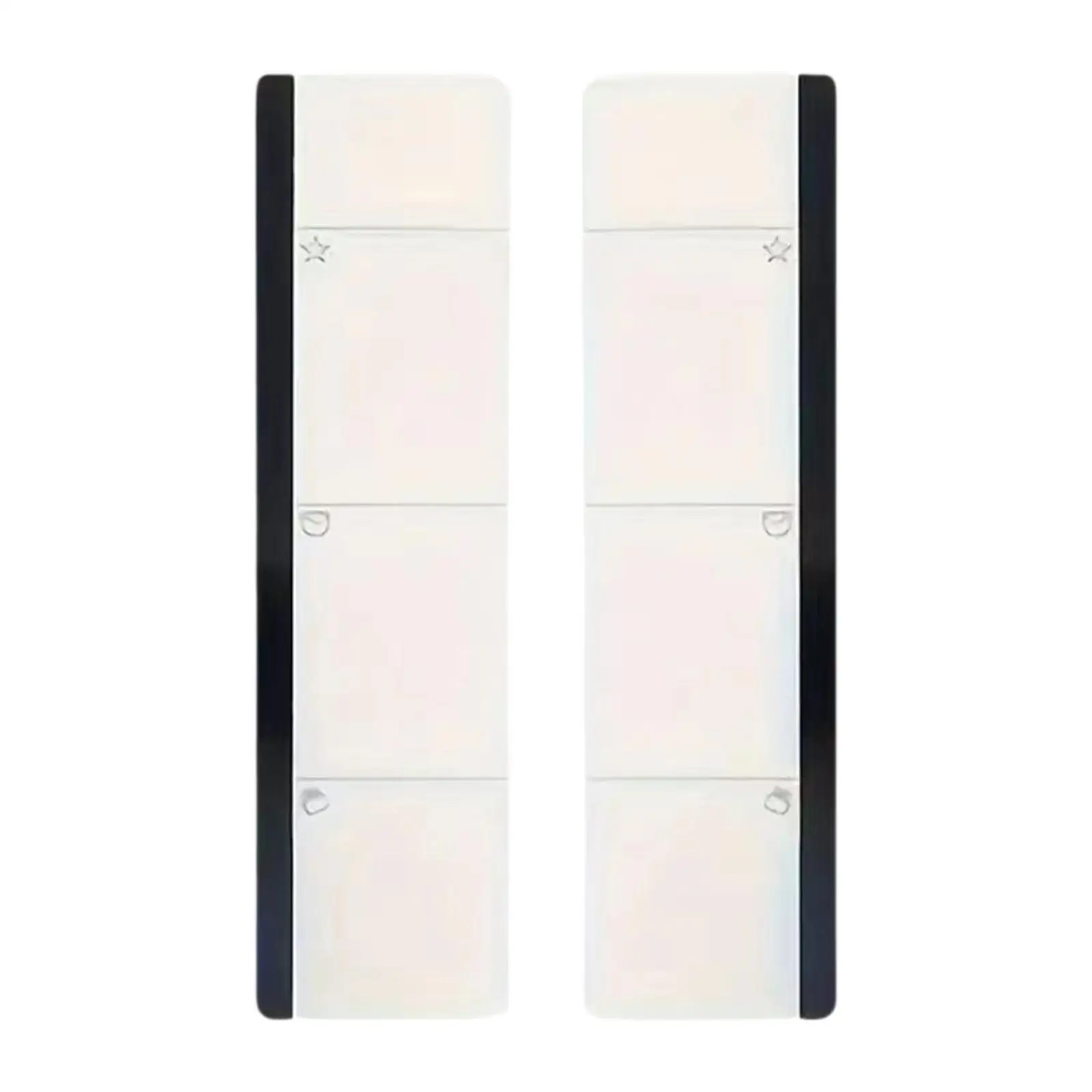 2Pcs Computer Monitor Memo Boards Trendy Screen Mounted Acrylic Message Pads