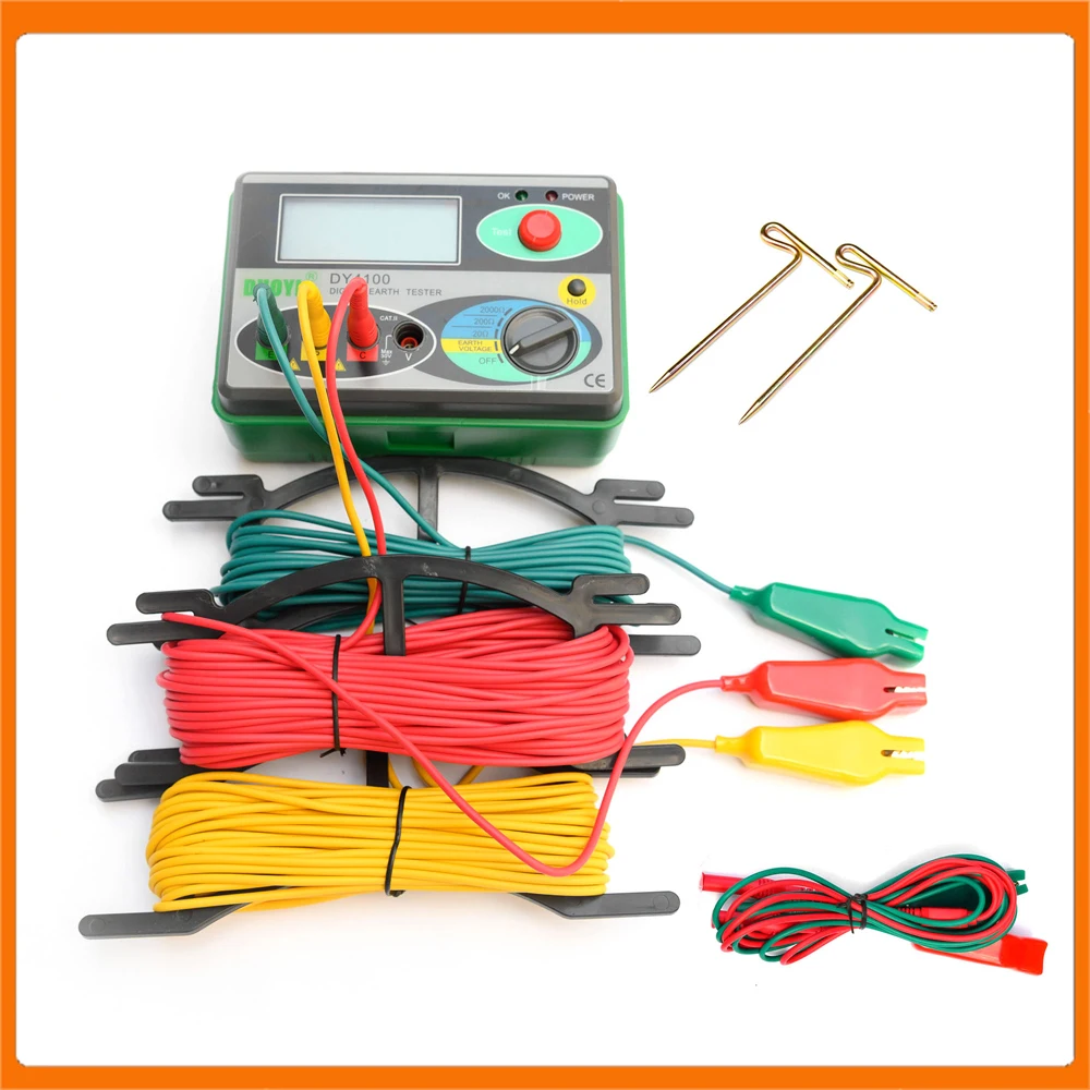 Ground Resistance Instrument Megohmmeter DUOYI Ground Resistance Tester Digital Grounding Resistance Meter Ground Resistance
