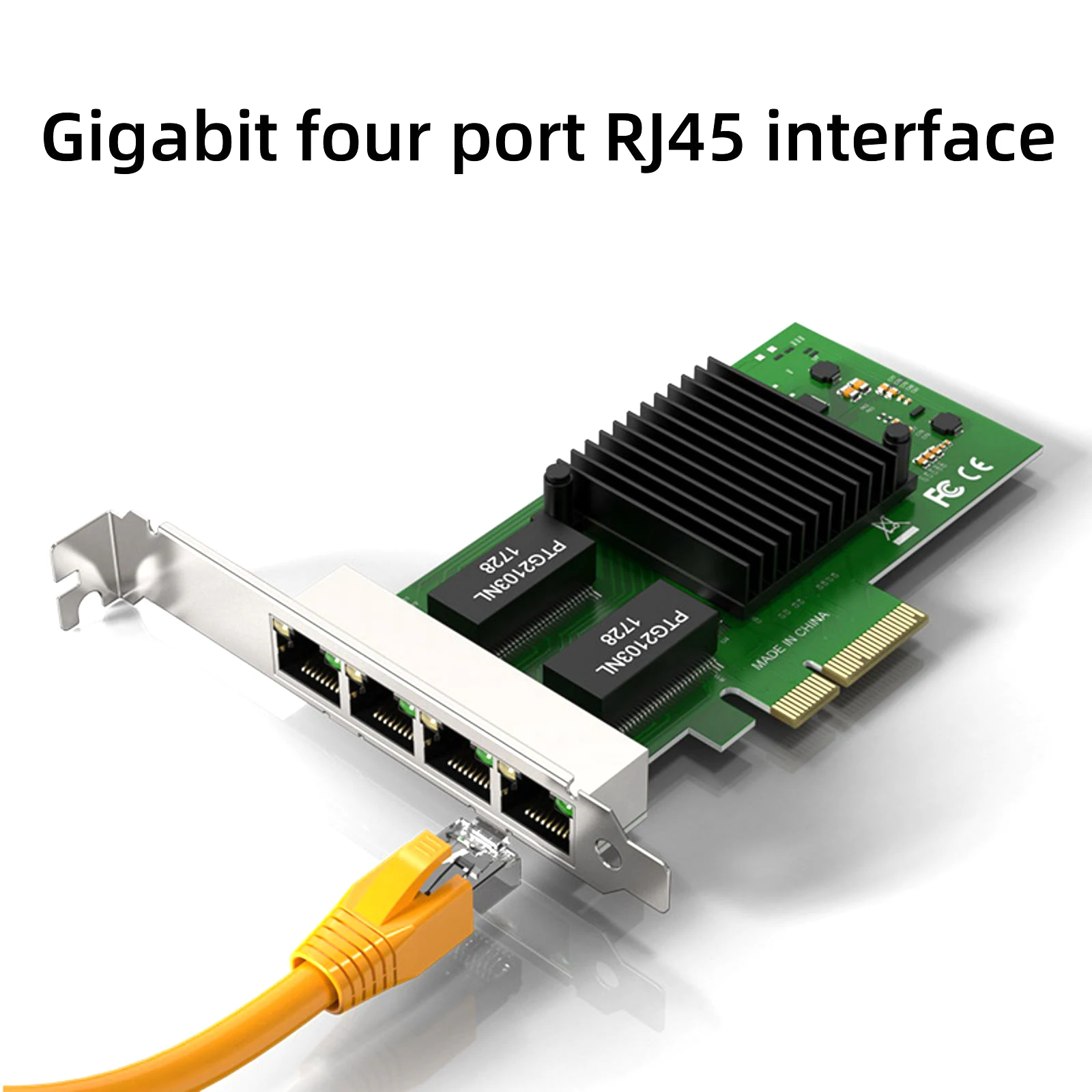 For Intel I350-T4V2 I350-T4 PCI-E Quad Port RJ45 Gigabit Server Adapter