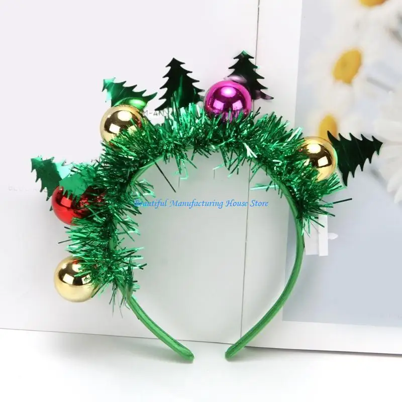 

E56A Рождественские повязки на голову с подсветкой, головные уборы, рождественские украшения, вечерние украшения для косплея,