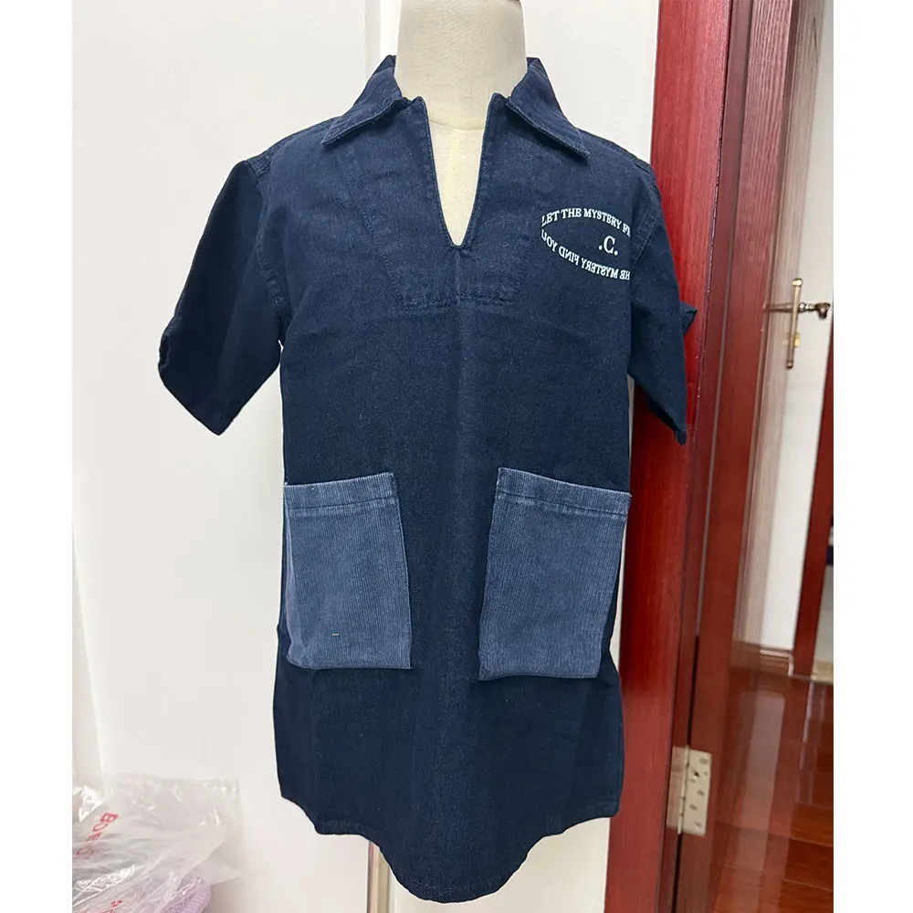 Kids Denim Jeans Dress Clothing Set - Cute Top & Bottom Outfit for Boys And Girls - AW26 Spain New Shirt And Pants Dress Combo