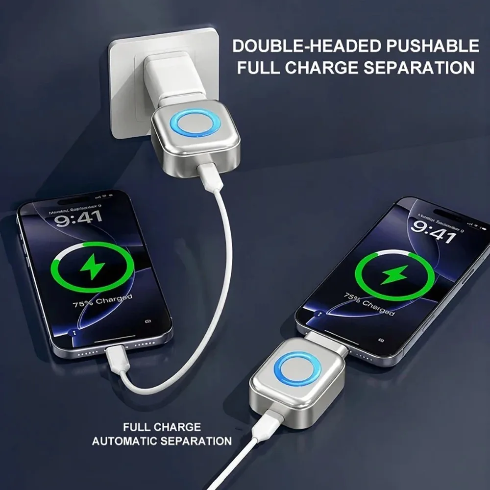 USB C Phone Fully Charged Intelligent Separator Type-C 140W Fast Charging Adapter Phones Full Charge Auto Power Cut Off Charger