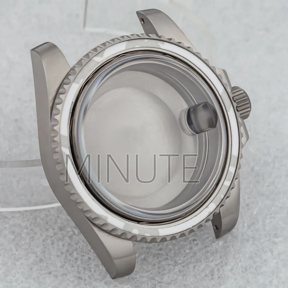 

40mm Titanium Dive Watch Case 100m Waterproof Sapphire Glass For NH35/NH35A/NH36/NH38/ETA2824/PT5000 Men Watch Watch Accessories
