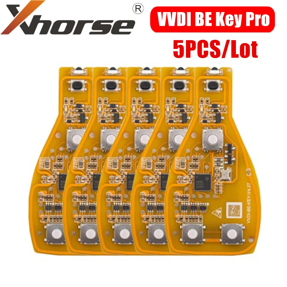 

Ключ Xhorse VVDI BE Pro для Mercedes-Benz, желтый цвет, без бонусных баллов, 5 шт./лот