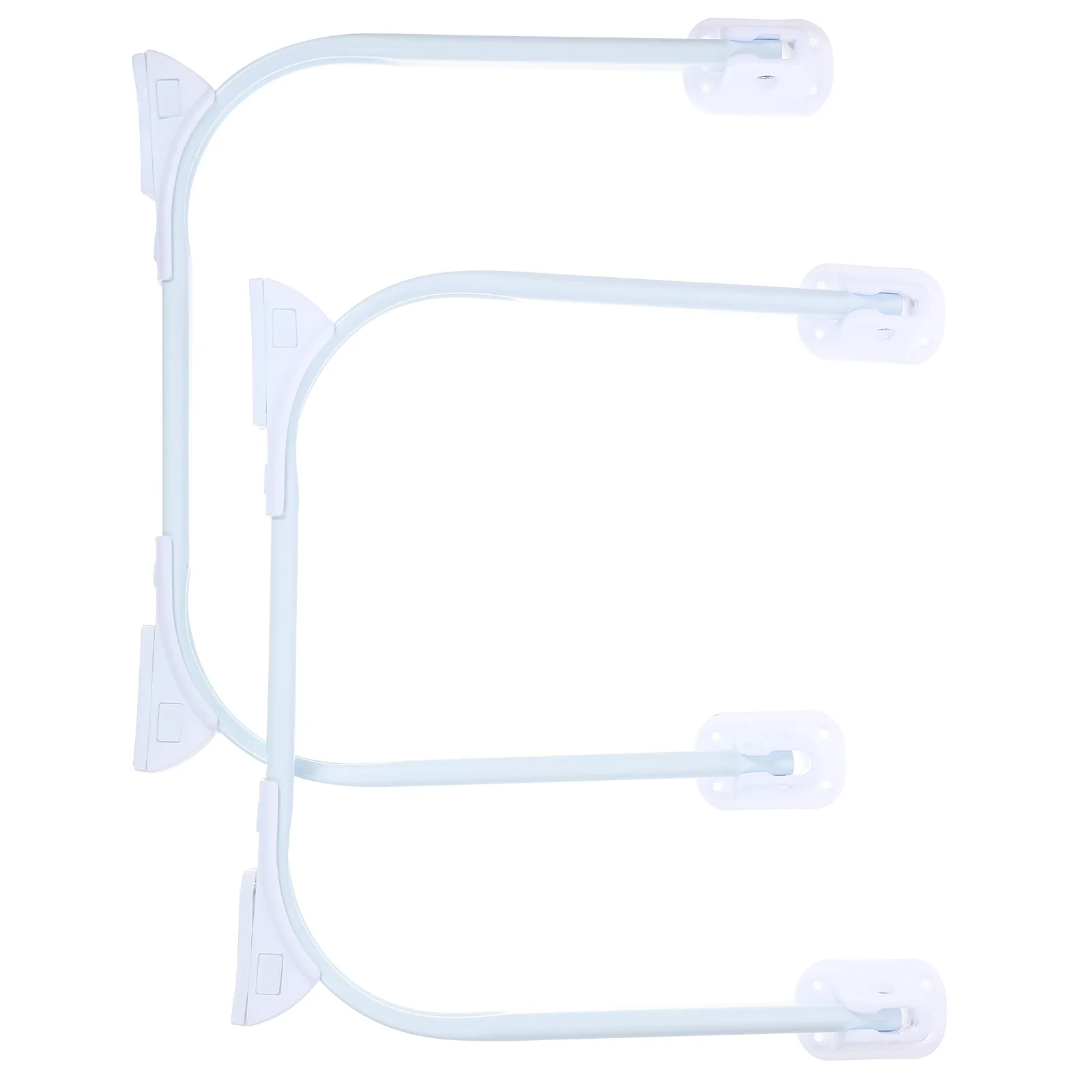 Gambe da tavolo pieghevoli in metallo da 2 pezzi, resistenti, durevoli, facili da installare, per comodini, divani, gambe da tavolo in metallo
