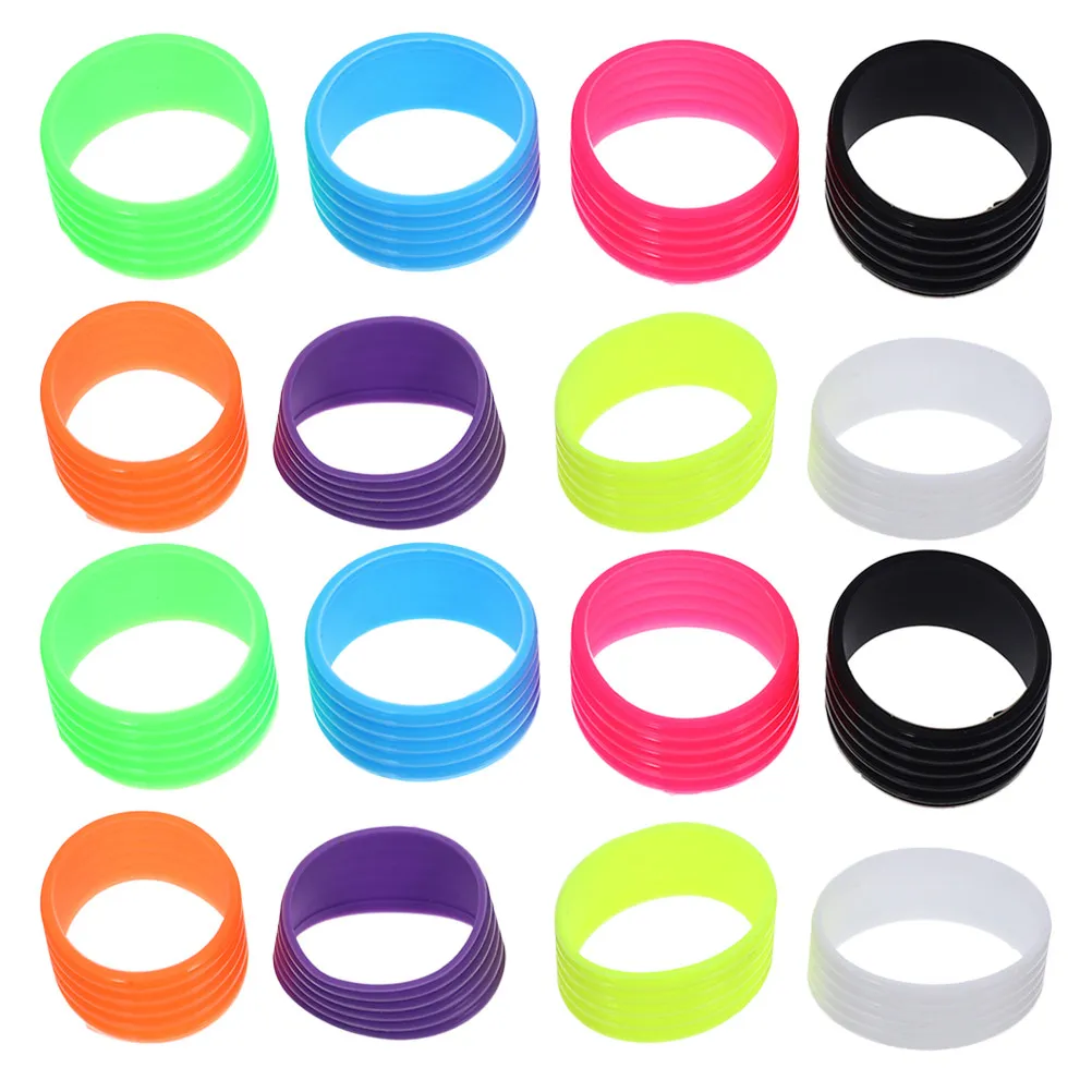 16Pcs Non-Skid Silicone Tennis Racket Grip Bands Long-Lasting Overgrip Rings for Professional Tennis Badminton Outdoor Use view 2
