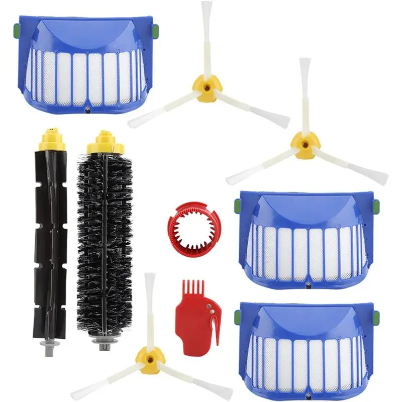 

ABBZ-Main Side Brush Hepa Filter For Roomba 600 Series 605 606 610 615 620 625 630 632 639 650 660 671 675 681 696 Parts