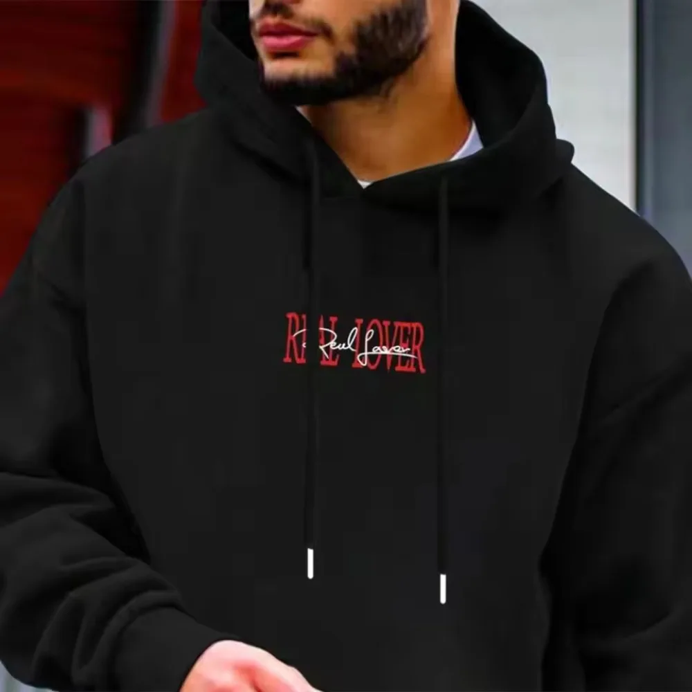 

Мужская и женская повседневная толстовка с капюшоном с принтом больших размеров, осенне-зимняя модная свободная толстовка с капюшоном и карманами