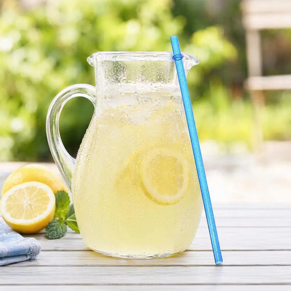 Eco 25pcs Reusable Glitter Drinking Straws Food-grade -free Thickened Plastic Straws with Fixed Buckle for Cups Parties Reusable