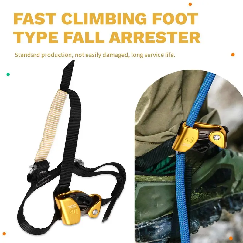 A61P Quick Step Climbing Caver Mountaineering Tree Right Foot Ascender Set,For 8-13Mm Rope Arborist Equipment