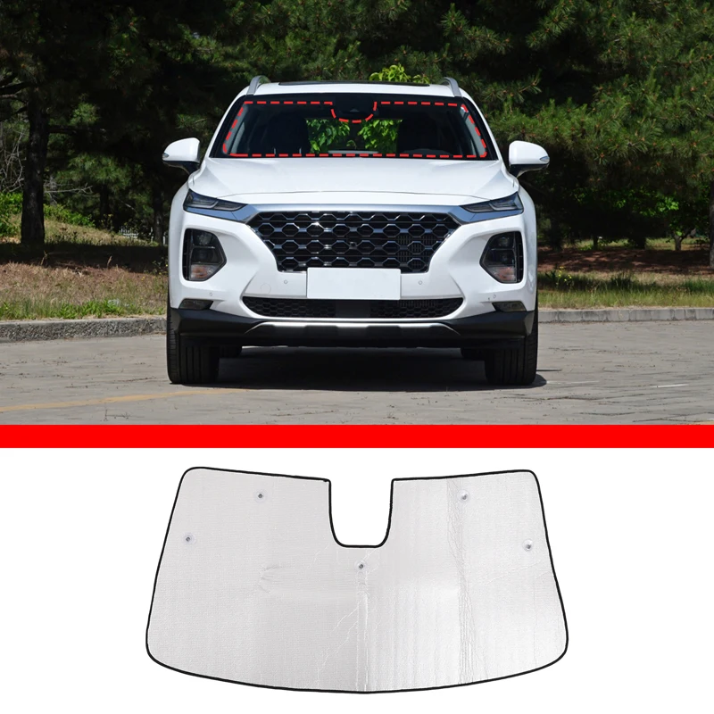 

Car Sunshades UV Protection Windows For Hyundai SANTA FE TM 2019-2025 Curtain Sun Shade Visor Front Windshield Car Accessories