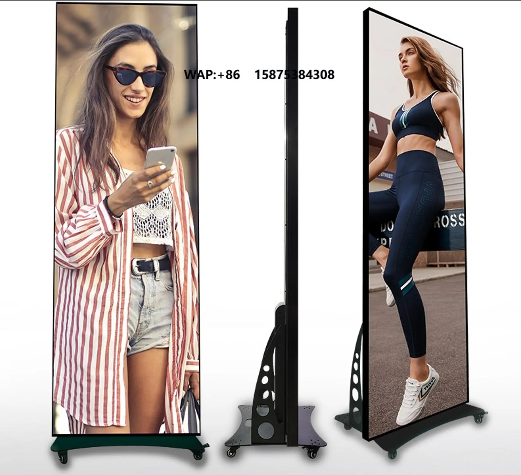 TPLED 640x2025 Standing 18w Control Wall Mounted 500mm 5d Wifi P1.8 Curved  Big Led Poster Display Screen Digital hd for Events