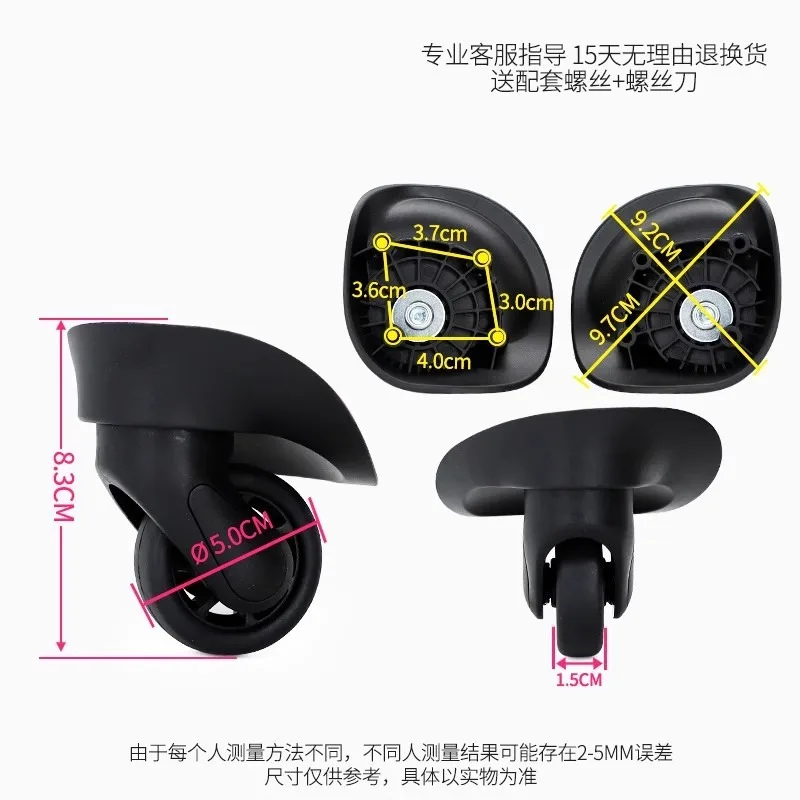 Replacement Swivel Caster Wheels F‑43, Repair Spare Parts Fit for Samsonite 642 Trolley Travel Luggage Suitcase