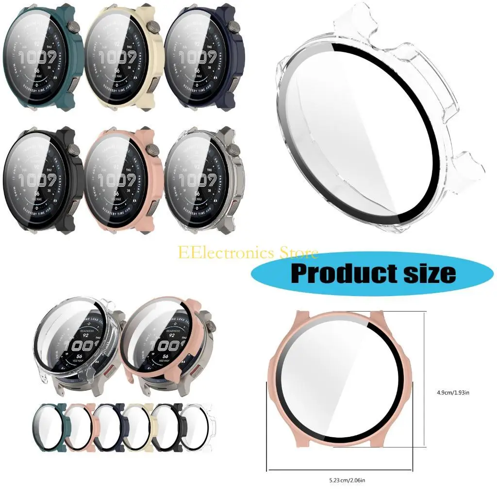 B03C Watch Cover Shell Screen Protector Tempered Glass Film for Balance 2 Scratchproof Case Smartwatch Film Dustproof Case