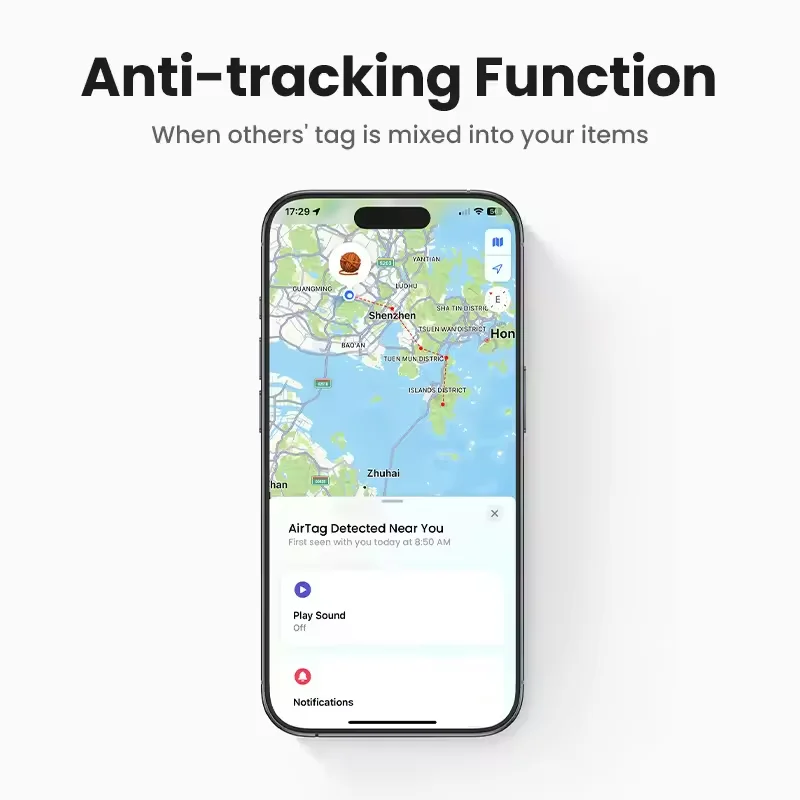 UGREEN CM520 Finder Security Smart Track Link Smart Tag Bluetooth GPS Tracker Airtags для наушников, багажа, MFi Finder IOS