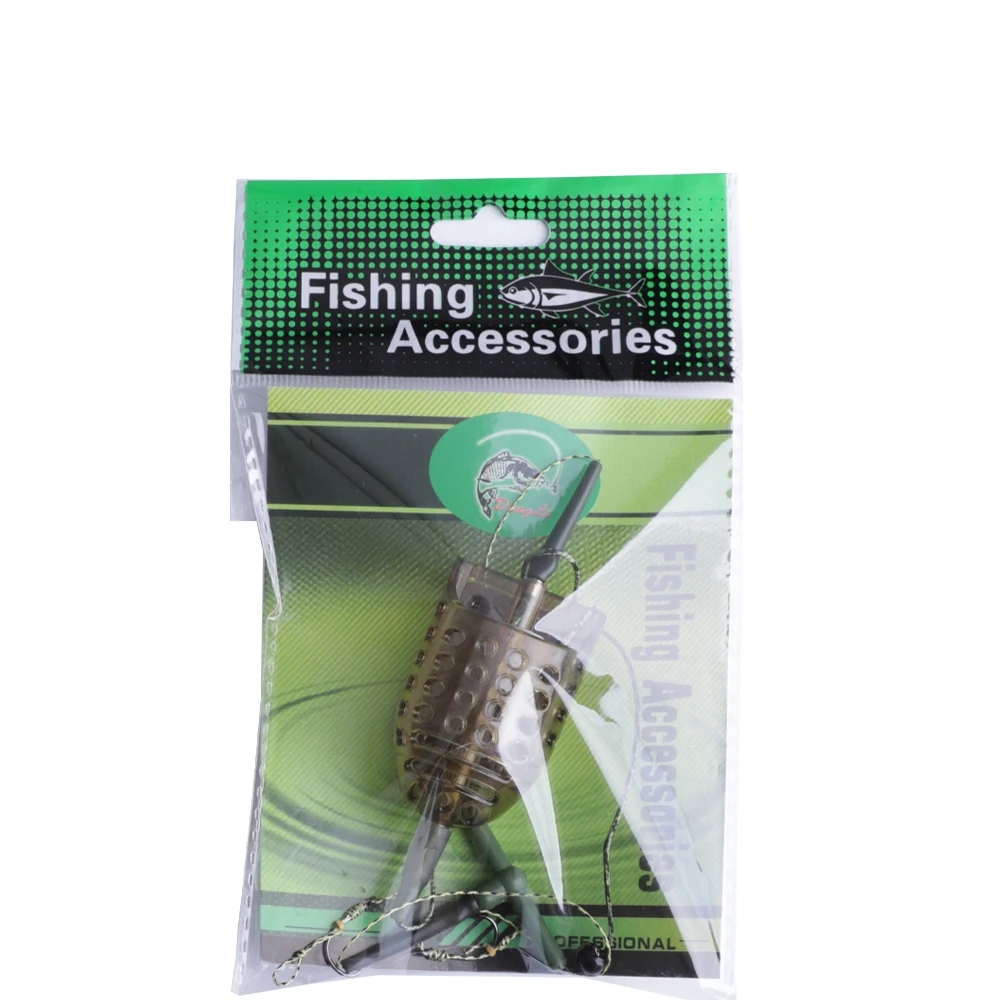 FTK Feeders Fishing Bait Feeders Feeder Bait 40g-90g Feeder Tool Fishing Bait Holder Inline Method Thrower Carp Bait Thrower