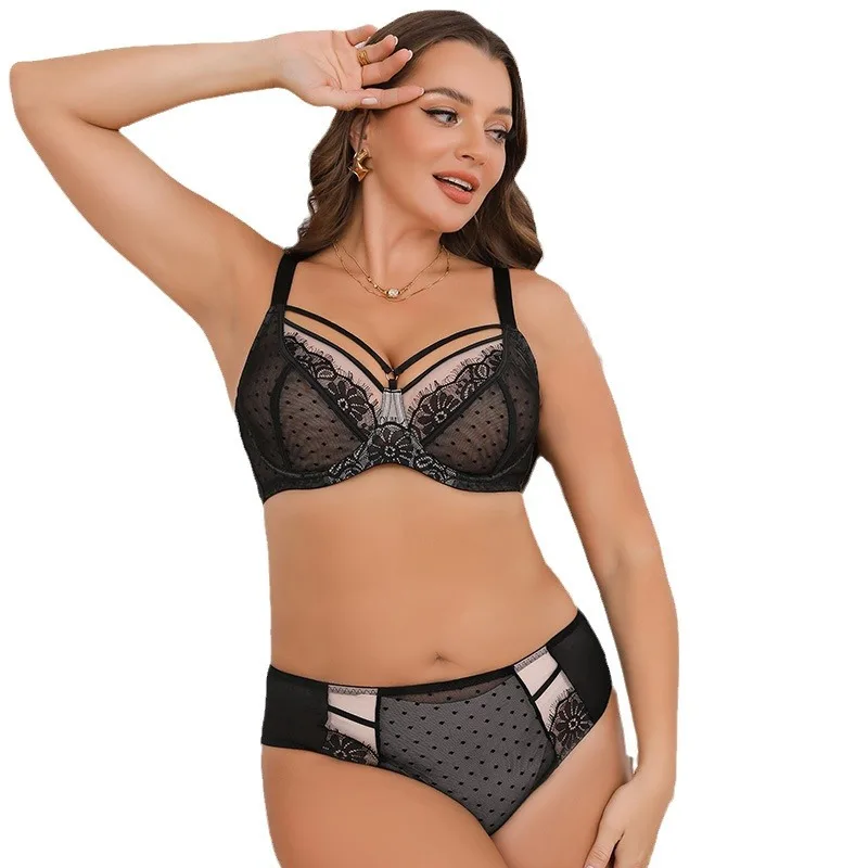 

Сексуальный кружевной бюстгальтер больших размеров, тонкий бюст-минимайзер с большой чашкой, нижнее белье для женщин, трансграничный бюстгальтер больших размеров