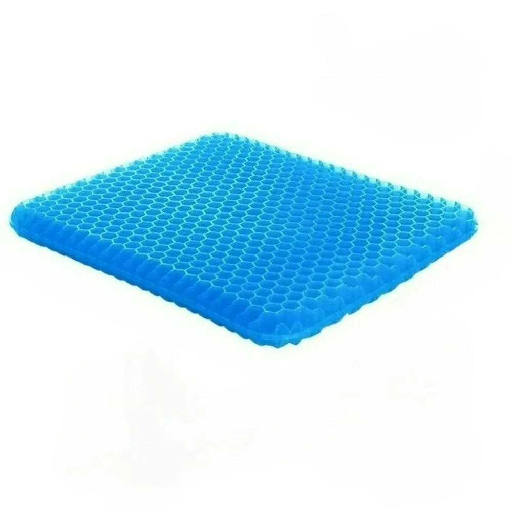 Gel Seat Cushion Summer Breathable Honeycomb Design For Pressure Relief Back Tailbone Pain - Home Office Wheelchair Chair Cars