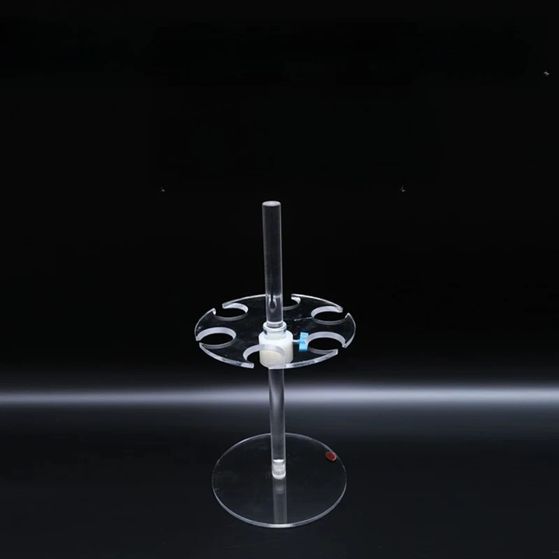 Lab 6-Hole Separatory Funnel Support Stand, Thick Acrylic Holder, Compatible with 60ml to 1000ml Separating Funnels