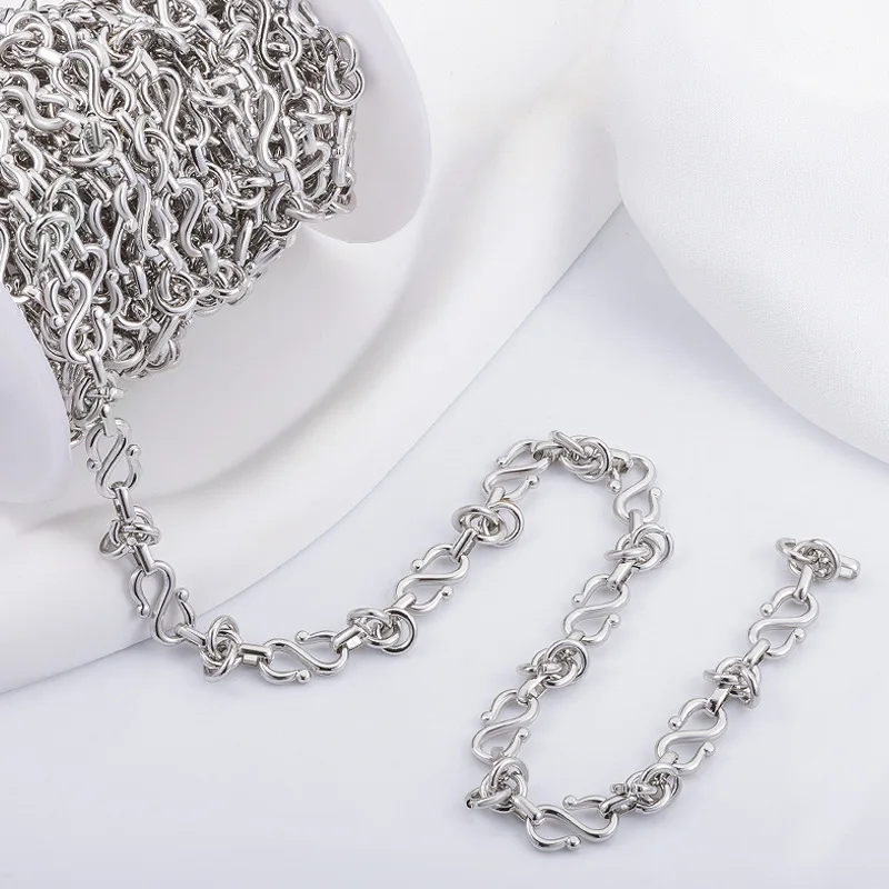 

1Meter Stainless Steel Charms Knot S Chain for Needlework DIY Jewelry Supplies Handmade Necklace Bracelet Accessories Wholesale