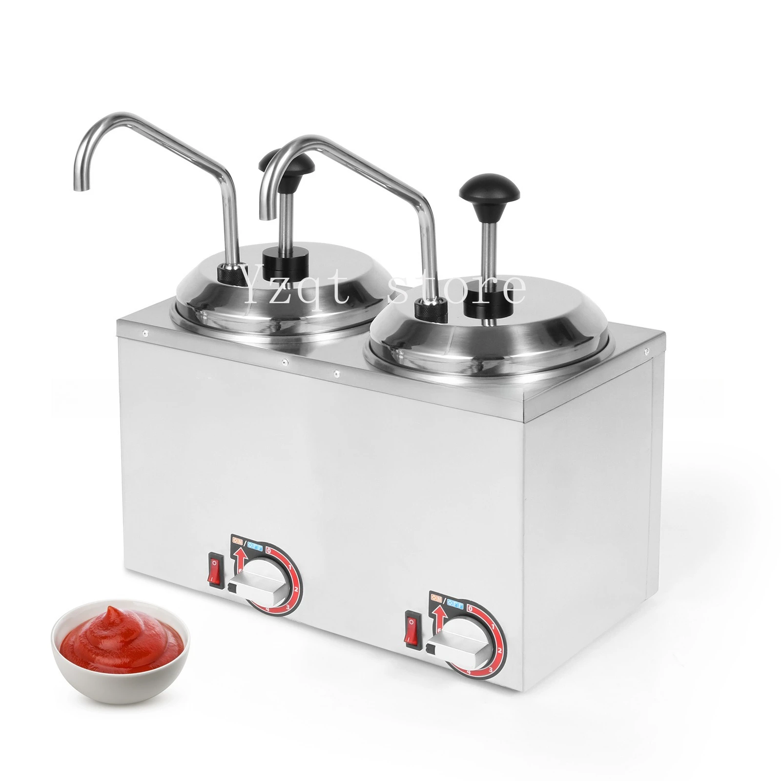Electric cheese cheese machine dispenser single head square stainless steel electric sauce pump cheese insulation heating