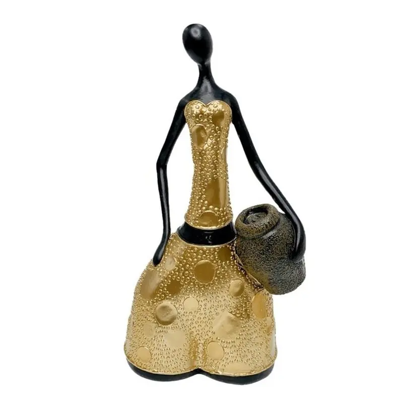 

【ЭФФЕКТИВНЫЕ 】Скульптуры для домашнего декора, абстрактная фигурка из смолы, держит баночку, современная женская скульптура тела для рабочего стола, дома, гостиной