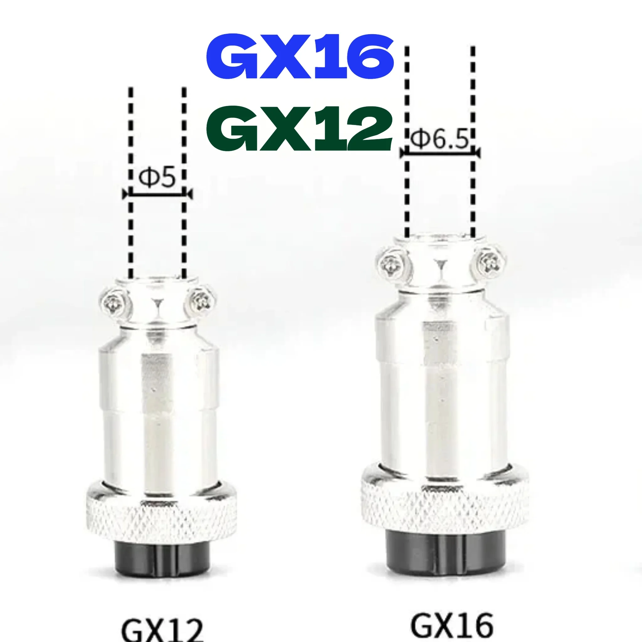 10Set GX12 GX16 2 3 4 5 6 7 8 9 10  Pin Docking Aviation Plug Socket Waterproof Circular Connector