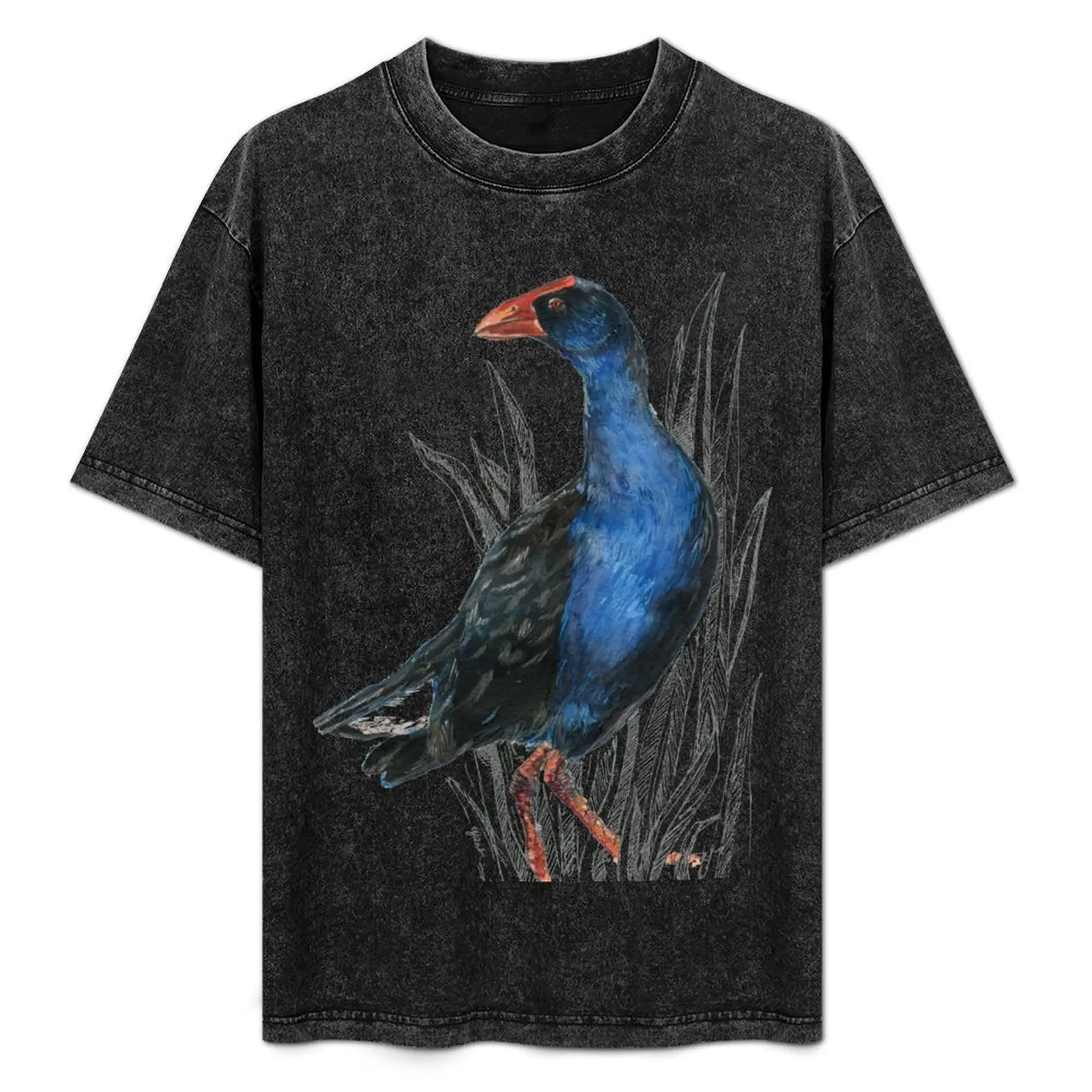 

Mr Pukeko T-Shirt Everyday Wear Basic Short Sleeve Top