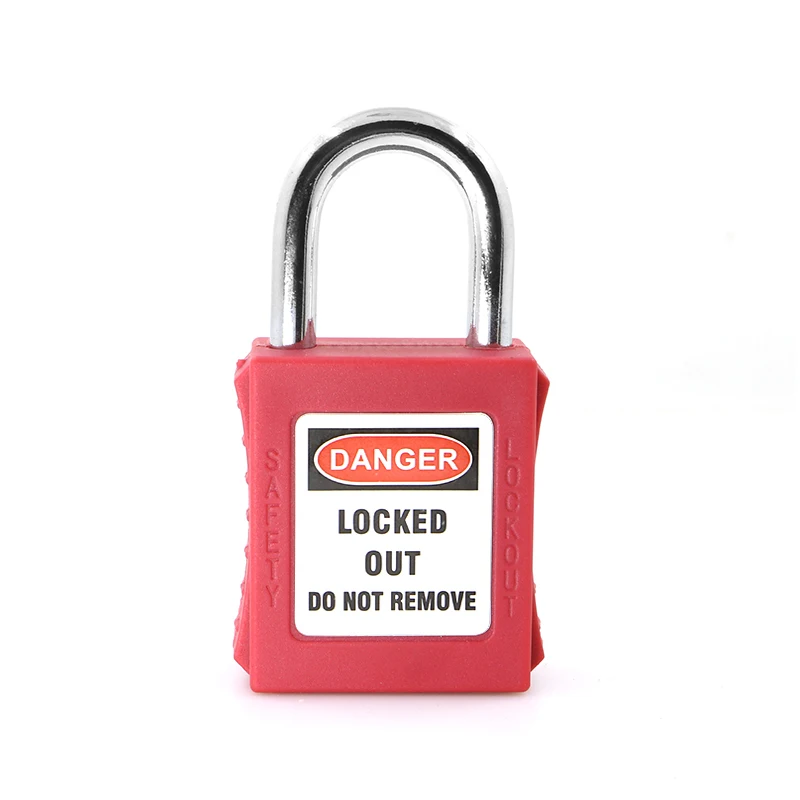 25mm Steel Shackle Engineering Plastics Padlock Safety Lockout OSHA LOTO Hazardous Energy Isolation Keyed-Different Keyed-alike