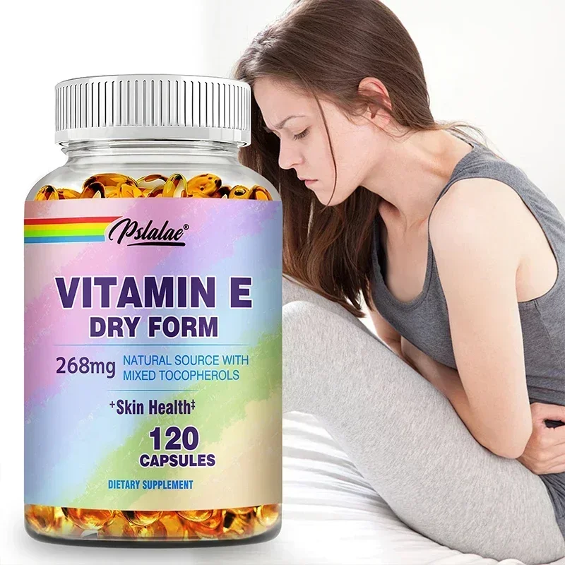 

Vitamin E Capsules - Anti-Aging, Beauty & Skincare,Helps Promote Intestinal Flora Digestion,Booster Supplement - 120 Capsules ﻿