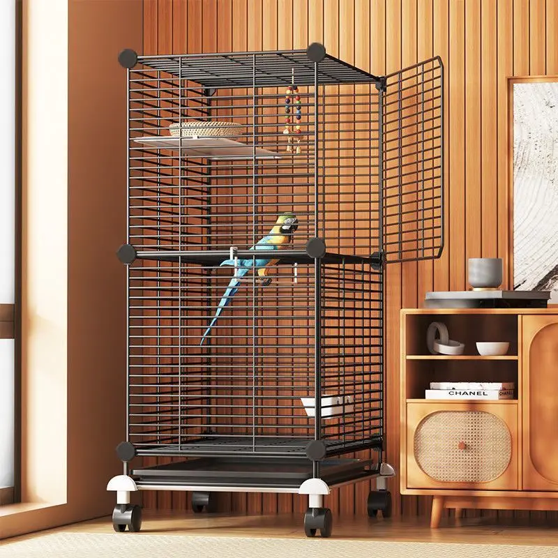 

Large Luxury Breeding Cage for Birds with Peony Pattern for Macaws Cockatiels Mynahs Budgies and Parakeets