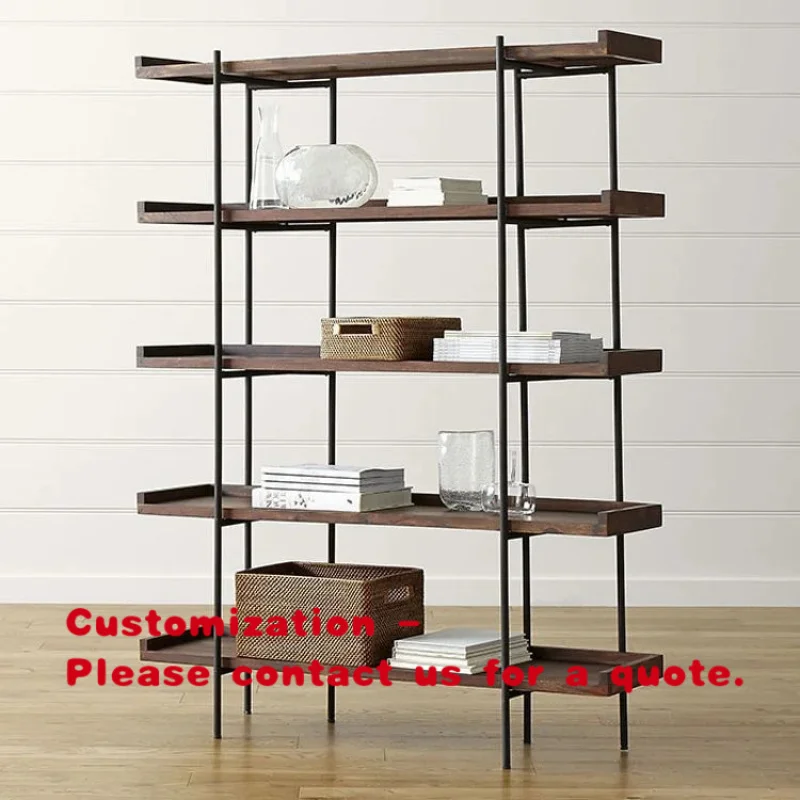 custom.Custom Heavy-Duty Metal and Wood Garage Racking Shelving Display Stand Stylish Durable Storage Solution