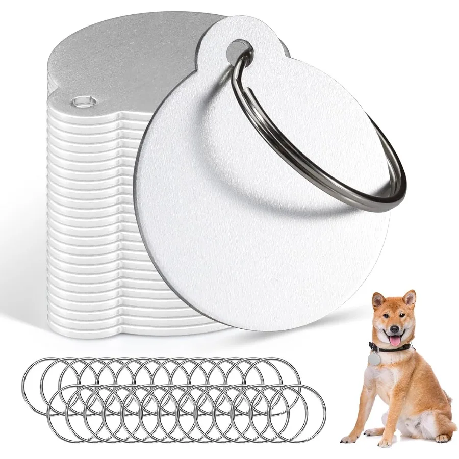 25Pcs Blank Dog Tag…