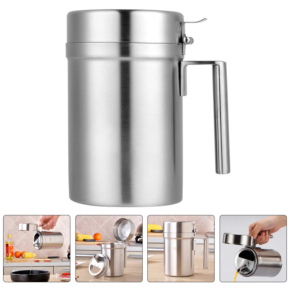 

Бутылка-дозатор масла большой емкости из нержавеющей стали, анти- для кухни, контейнер для хранения масла, уксуса, соуса