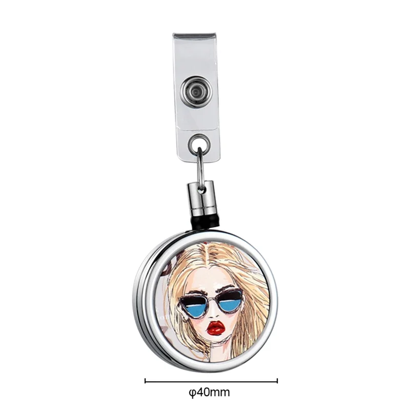 10PCS Sublimation Blank Keychain Metal Heat Transfer Keychain Blank Board Key Rings For DIY Sublimation 40Mm