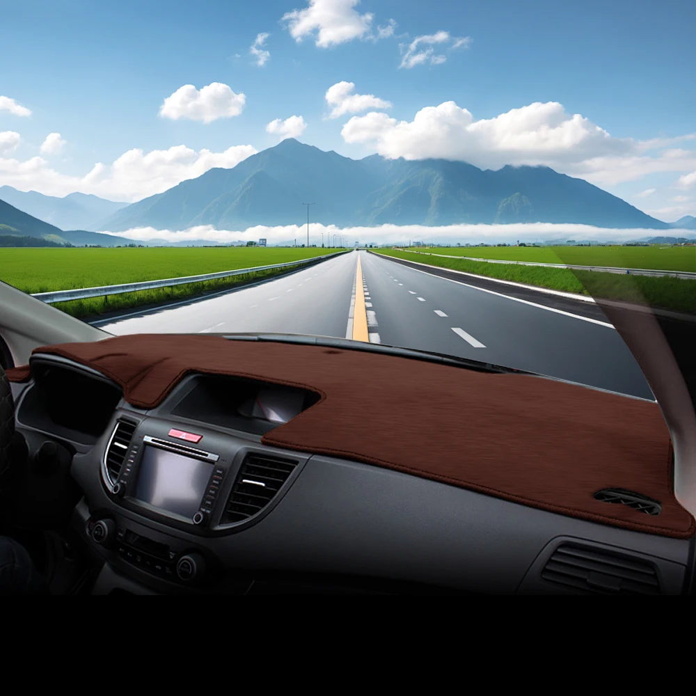 غطاء لوحة سيارة لهوندا CR-V CRV 2012 2013 2014 2015 2016 أداة مكتب الشمس الظل حصيرة داش عدم الانزلاق وسادة الملحقات