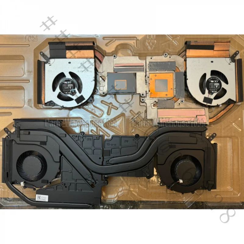 New 5H40S20515 5H40S20516 CPU GPU Thermal Module Copper Heatsink Dual Fan Replacement For Lenovo Legion 5 Pro 16ARH7H Machine Ty